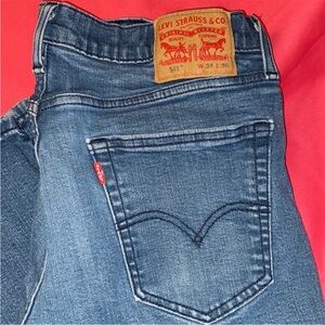 Levi's Men's Straight Jeans - Blue with Red Tag